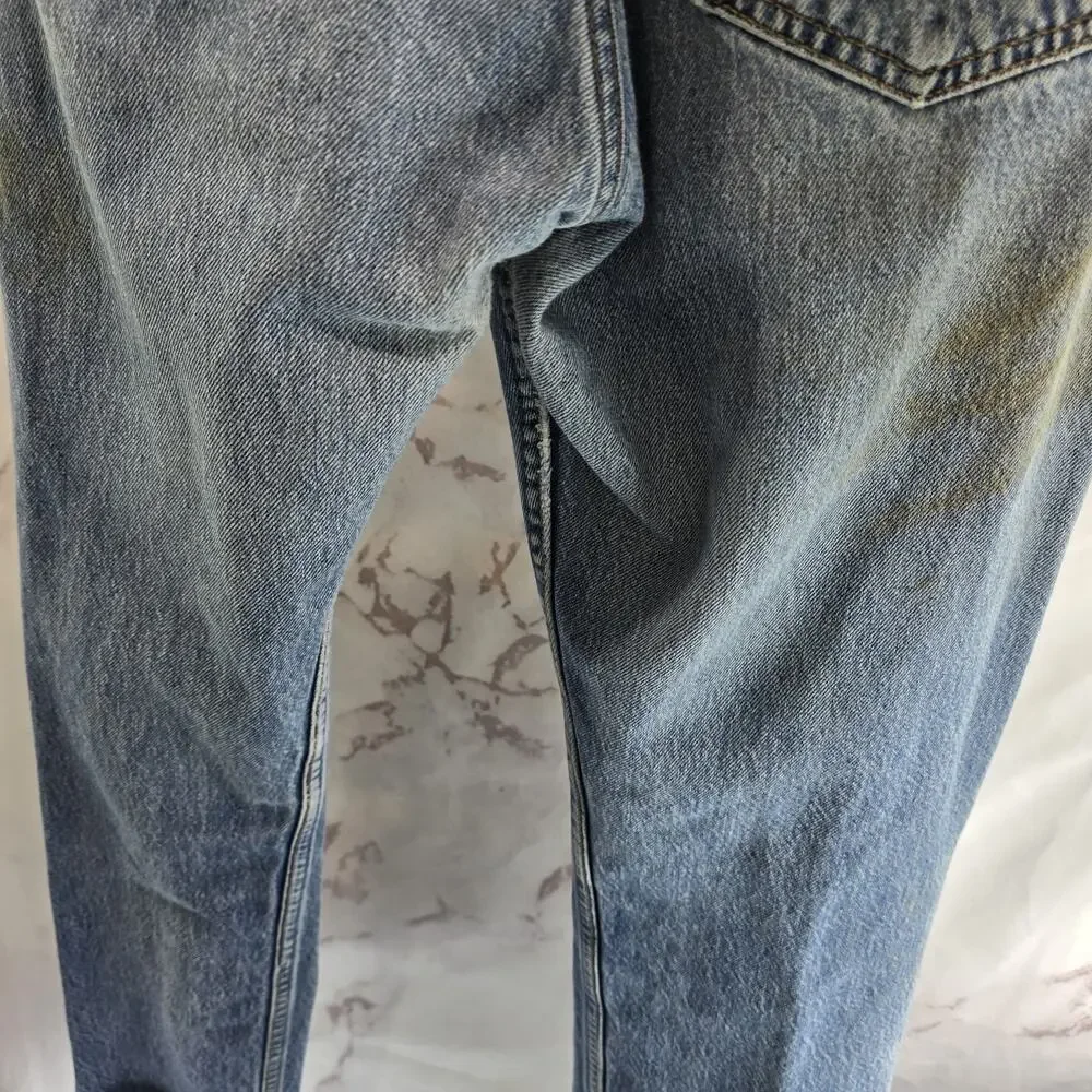 Vtg Levis Jeans Mens 32 X 28 501 XX Y2K Denim Destroyed Button Fly Distressed